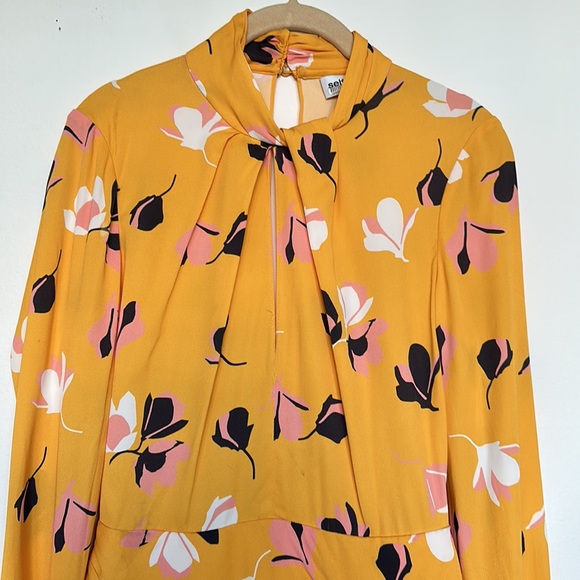 Taylor Swift Self-Portrait Yellow Floral Print Mini Dress - Picture 6 of 14